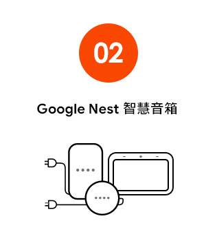 第2步，智慧家庭通話支援Google Nest 系列智慧音箱